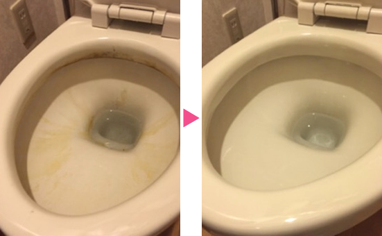 東京都千代田区のお客様宅　トイレの便器クリーニング