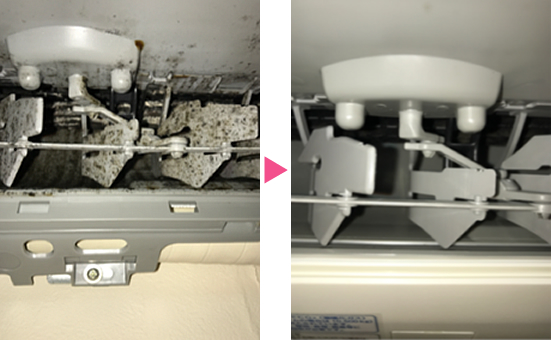 ダイキン製お掃除機能付きエアコンクリーニング例