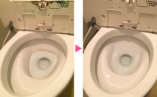 千葉県浦安市のお客様宅 トイレの便器クリーニング