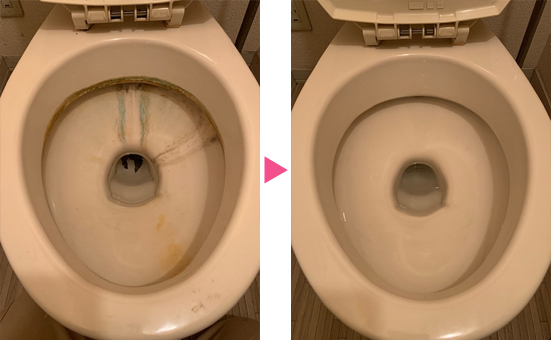千葉県浦安市のお客様宅 トイレの便器クリーニング